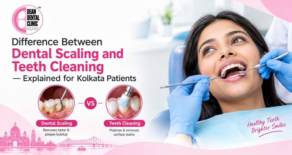 Difference Between Dental Scaling and Teeth Cleaning — Explained for Kolkata Patients